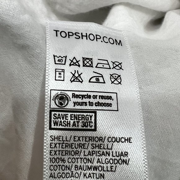 TOPSHOP White Eyelet Romper Size 6 - Picture 11 of 11